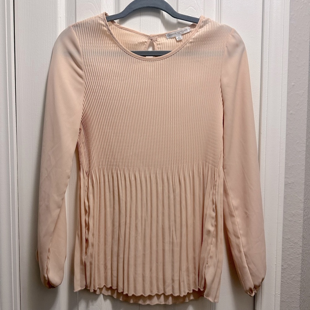 Green Envelope Blouse Top - M